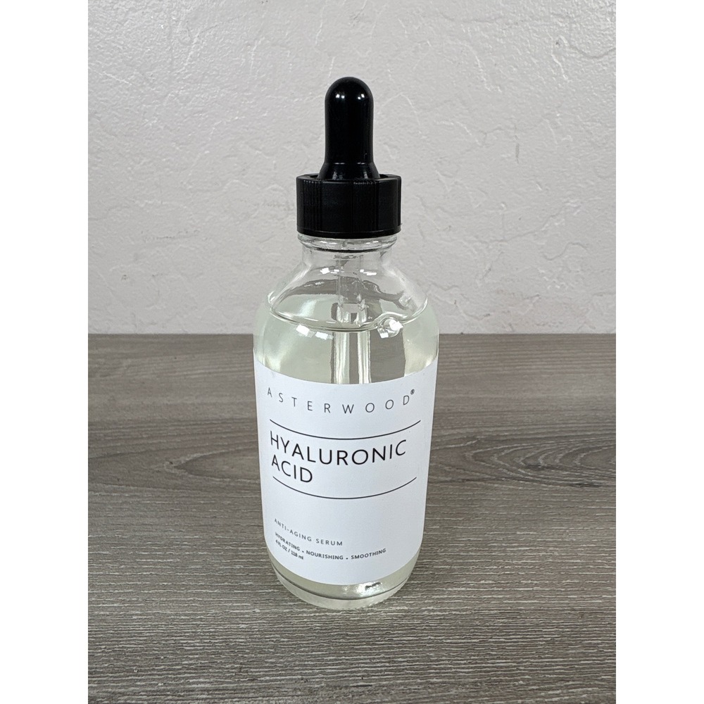 Asterwood Hyaluronic Acid Anti-Aging Serum 4 fl oz Hydrating Smoothing Vegan